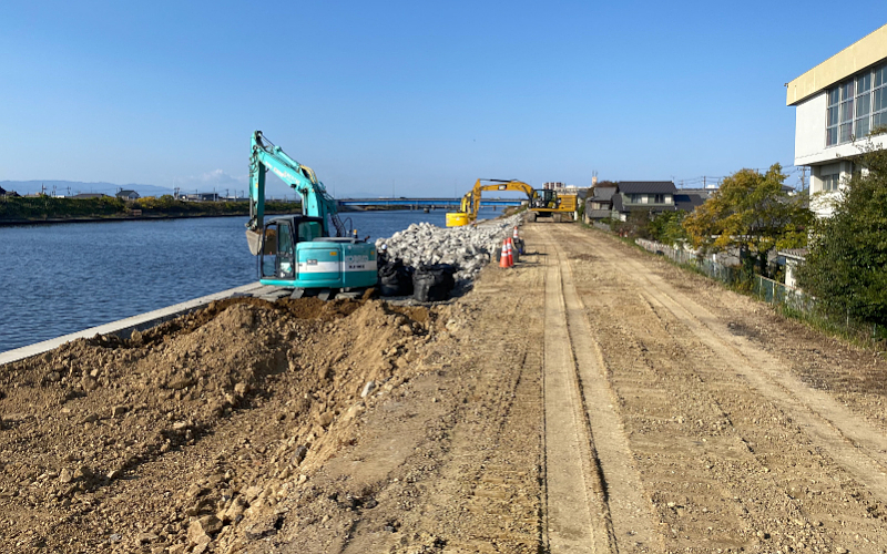 株式会社ノムラ｜地盤沈下対策河川緊急整備工事緊急防災対策河川工事合併工事（ＩＣＴ土工・希望１型）